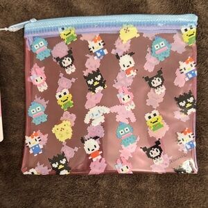 Sanrio Pixel Art Characters Zipper Bag